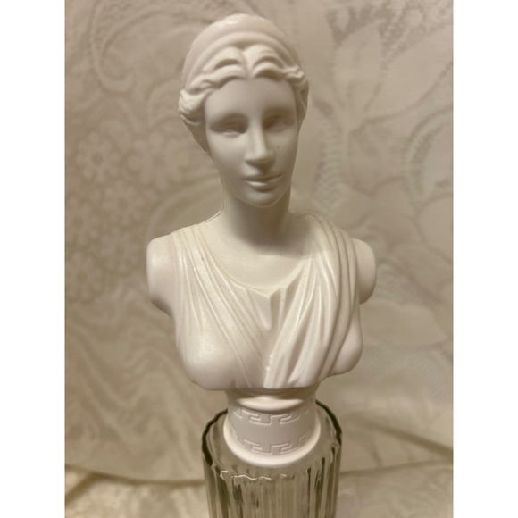 Avon Skin So Soft Bath Oil Dolphin and Greek Goddess Frosted Glass Bottle B1 - Picture 5 of 7